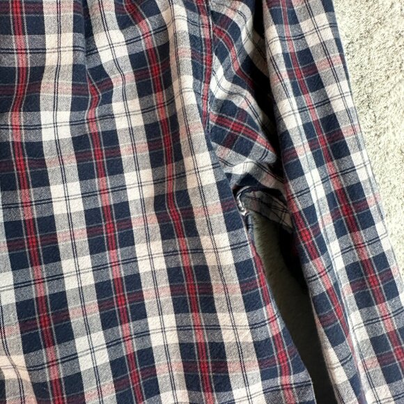 Carhartt Shirt Mens Large Fort Plaid Long Sleeve Plaid Workwear Chambray Button - Picture 8 of 9